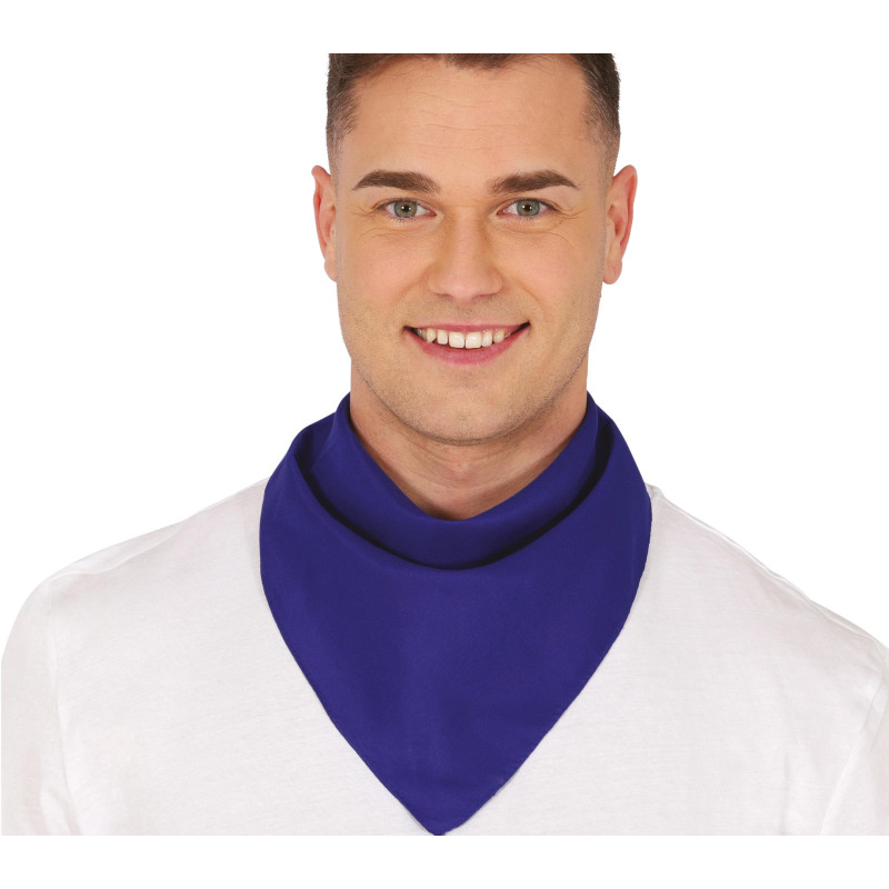 Šátek modrý jednobarevný